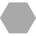 1,16m² - Hexagon / zeshoek Vloer- en Wandtegels - Timeless Grey Mat 15x17 - Wandtegels keuken / badkamer