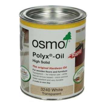 Osmo 3240 Hardwaxolie Rapid Wit Transparant - 0.75 liter