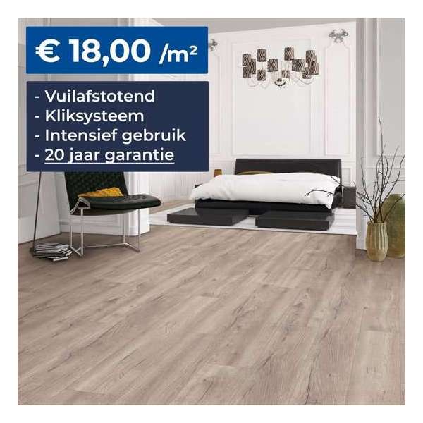 HDM Homebrand XL Laminaat - Los Angeles - Vloer -  Kliksysteem – Embossed - 8mm – 20 Jaar Garantie