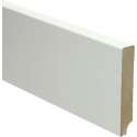 Hoge plinten - MDF - Moderne plint 90x15 mm - Wit - Voorgelakt - RAL 9010 - Per stuk 2,4m