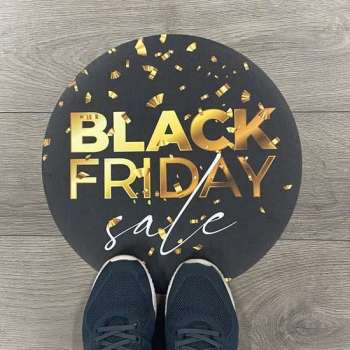 Blackfriday vloerzeil Goud - Anti Slip