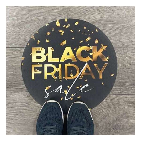 Blackfriday vloerzeil Goud - Anti Slip