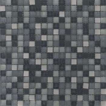 Alfa Mosaico Mozaiek Illusion  mix wit-grijs glas/marmer 1,5x1,5x0,8 cm -  Mix, Wit, Grijs Prijs per 1 matje.