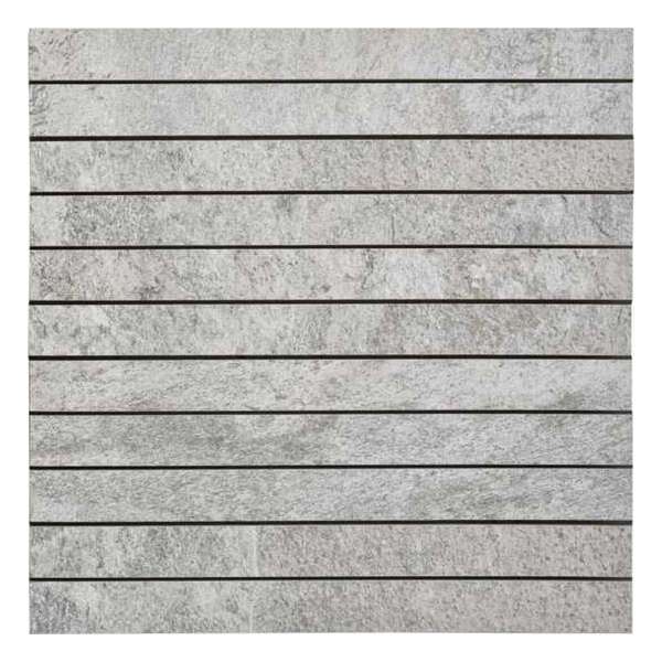 Keramische tegel Mosaic Skifer Lines Grey 30x30 - Woodson and Stone - grijs