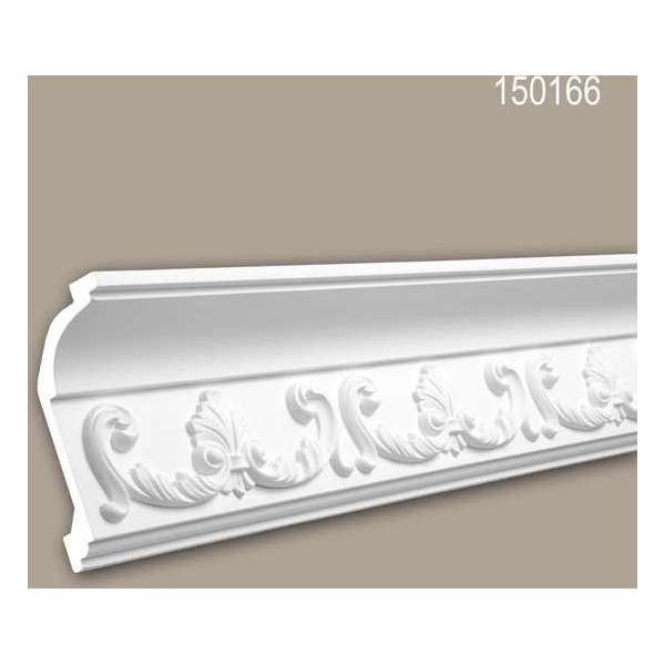 Kroonlijst 150166 Profhome Sierlijst Lijstwerk rococo barok stijl wit 2 m