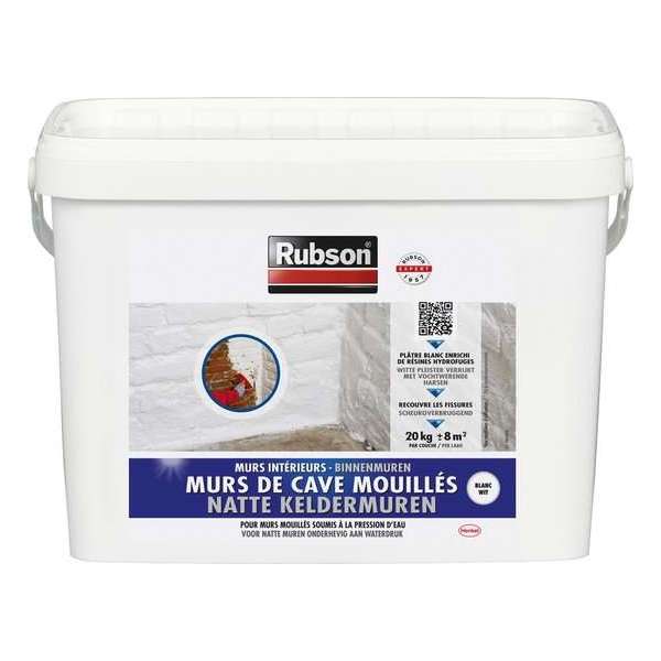 Rubson Natte Keldermuren Keldercoating en Garagecoating - 20 Kg - wit