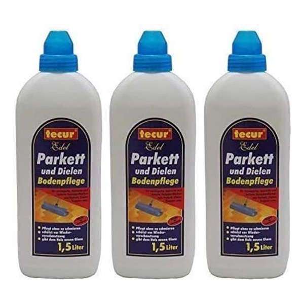 6 x 1.5L tecur noble parket en planken vloeronderhoud, parketreiniger, onderhoud