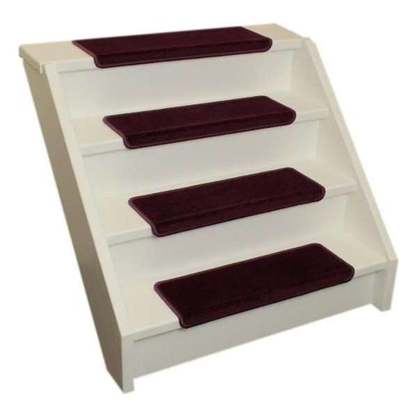 Pakket 15x Elite Soft Aubergine/Paarse Rechte Trapmatten 56x17x3,5