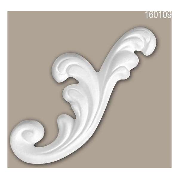 Decorative element 160109 Profhome rococo barok stijl wit