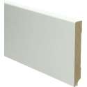 Hoge plinten - MDF - Moderne plint 120x15 mm - Wit - Voorgelakt - RAL 9010 - Geluiddempend- Per stuk 2,4m