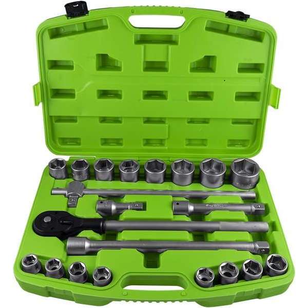 JBM TOOLS | SET VAN KOPPEN MET DIEPE 3/4", 21 DELIG, 6-KANTEN