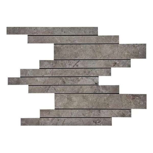 Keramische tegel Mosaic Leicester Stripes Graphite- 30x45 - Woodson and Stone - donkergrijs