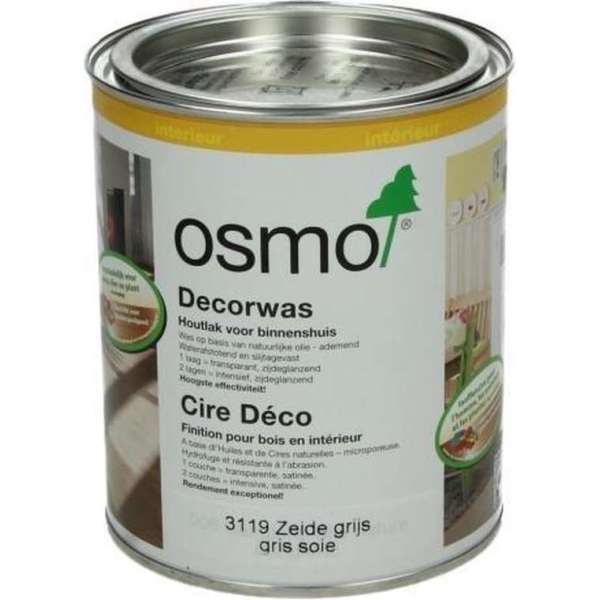 OSMO Decorwas TR3119 Zijdegrijs 0,75L