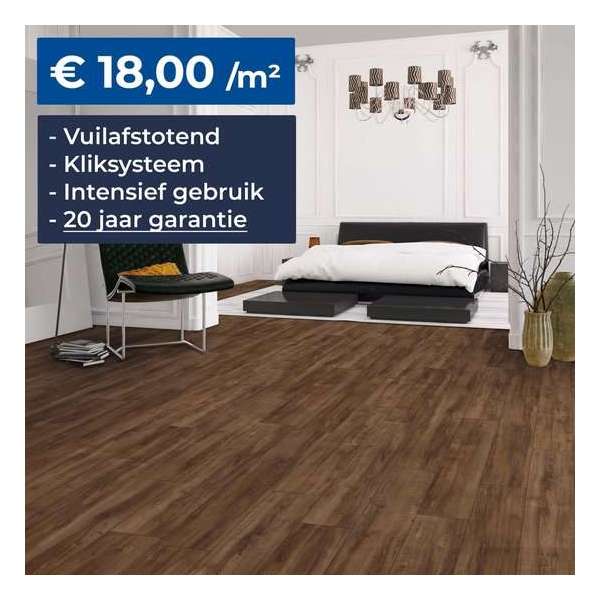 HDM Homebrand XL Laminaat - San Francisco - Vloer -  Kliksysteem – Embossed - 8mm – 20 Jaar Garantie