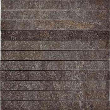 Keramische tegel Mosaic Skifer Lines Natural 30x30 - Woodson and Stone - donkergrijs