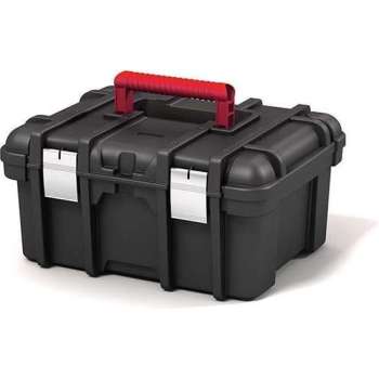 Keter Wide Toolbox Gereedschapskoffer - 16 inch - 41,9x32,7x20,5cm - Zwart