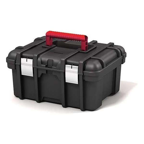 Keter Wide Toolbox Gereedschapskoffer - 16 inch - 41,9x32,7x20,5cm - Zwart