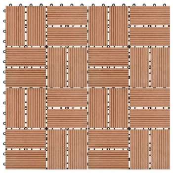 11 st Terrastegel 30x30 cm 1 m² HKC bruin