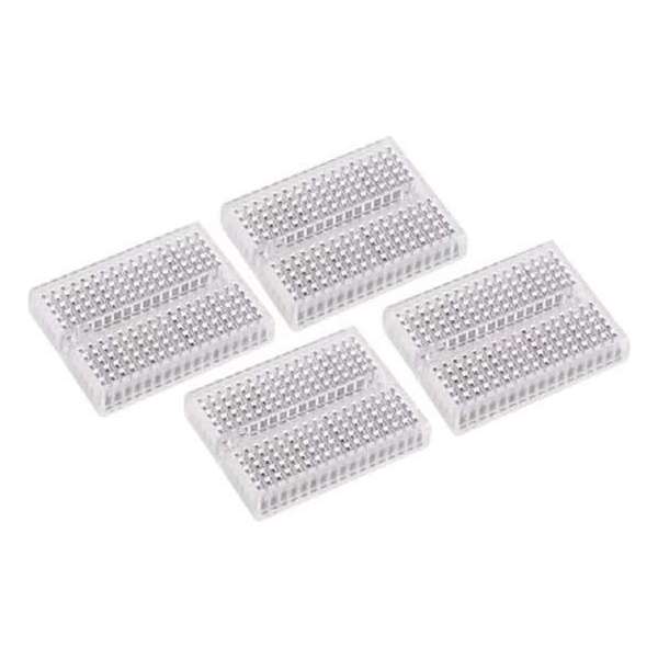 Set Mini Breadboards - 170 Insteekpunten - 4 St.