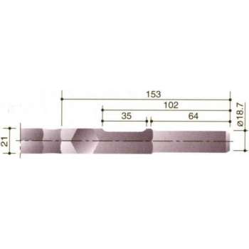 Puntbeitel 300Mm-Zk 21Mm-Zk Kan/Mak