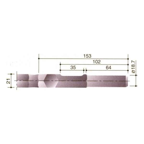 Puntbeitel 300Mm-Zk 21Mm-Zk Kan/Mak