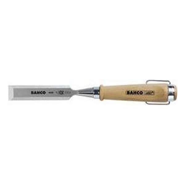 Bahco BH425-20 Chisel with Wooden Handle, Silver/Brown, 425-20