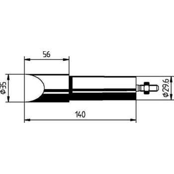 Soldeerstift beitelvormigverster. nr.0552MZ Ersa