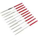 Diamant naaldvijl set - 10 delige diamant naaldvijl set - Diamant naaldvijl - Diamantvijl - Diamantvijl set - Rood - 140x3mm