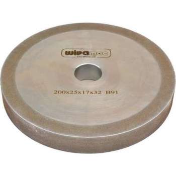 WIVAMAC CBN Grinding Wheel ⌀200 x 25 mm - Axle Hole ⌀32 mm