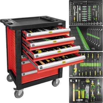 JBM Tools | KAST MET 7 VAKKEN - ROOD