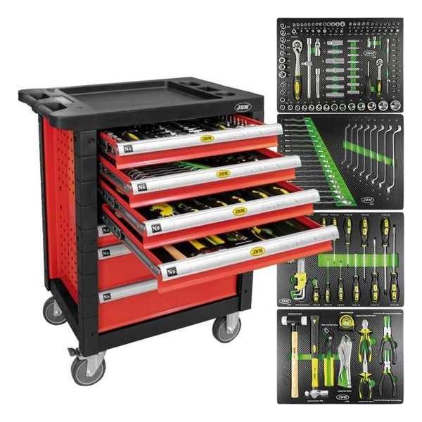 JBM Tools | KAST MET 7 VAKKEN - ROOD