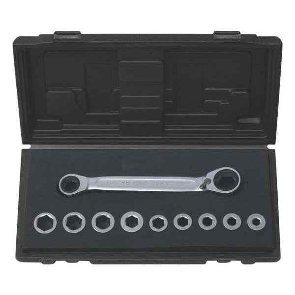 KS Tools Dubbele ringsleutel set met opbergkoffer (10 stuks 8-17mm)