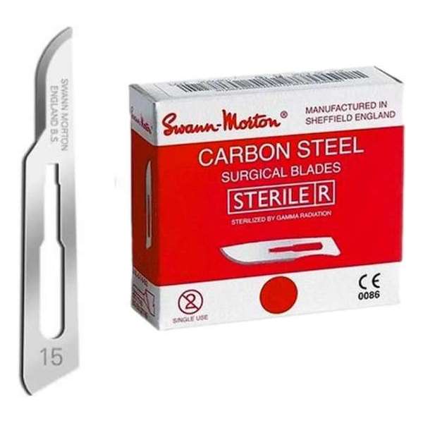 SWANN MORTON Scalpel Mes - Steriel - Nr.15