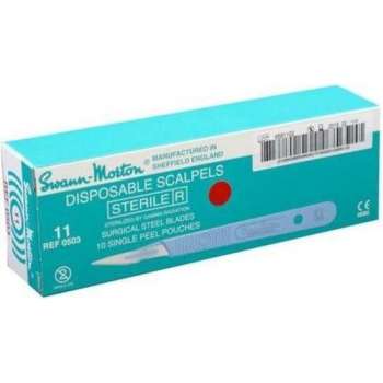 Swann Morton 0511 Scalpelmesje Chirurgie Mesjes - Met Handvat No.24