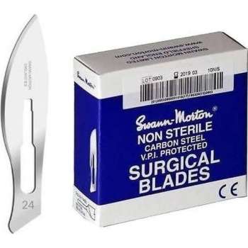 Swann Morton 0111 Scalpelmesje Chirurgie Mesjes - Non Steriel No.24