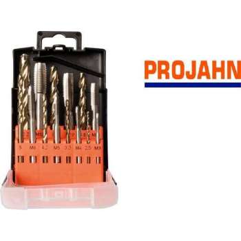 'PROJAHN'' Boor en Machine Tappen-set HSS-Co 14dlg M3-M12