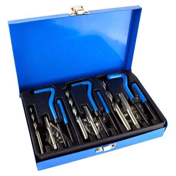 Helicoil set / schroefdraad reparatieset M6 t/m M10 88-delig