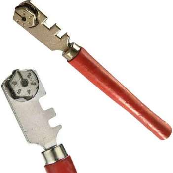 WiseGoods - Professionele Glassnijder - Snijden van Glas / Tegel / Raam - Cutter - Hand Tool - Mes - 130 mm