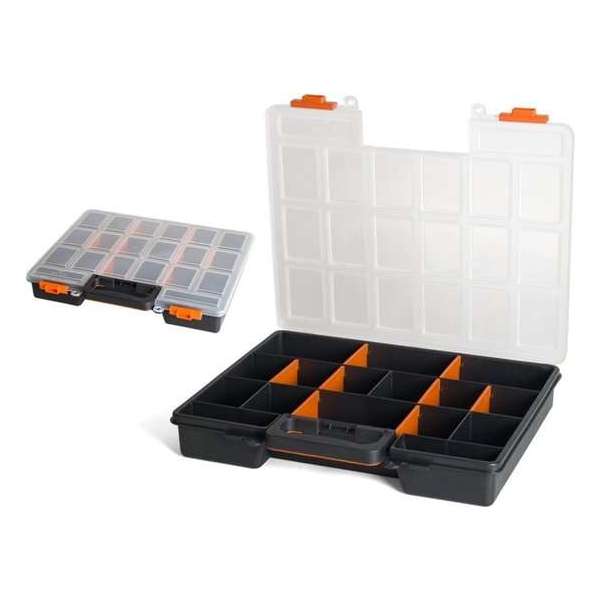 Gerimport Gereedschapskoffer Organizer 38 X 33 X 6 Cm Zwart