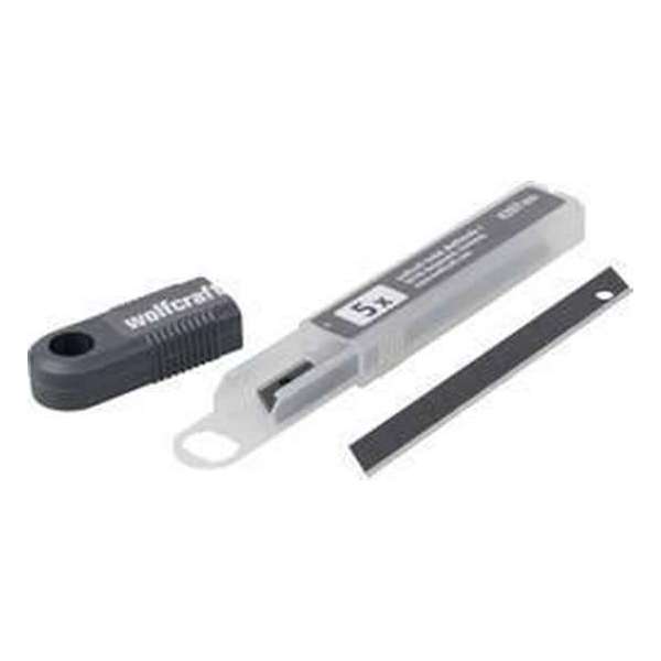 Wolfcraft 4207000 Afbreekmesjes Profi sharp 9 mm zwart