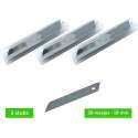 Steelwood Afbreekmes - Staal - 18 mm - Navulling 10 stuks - In houder - 3 verpakkingen