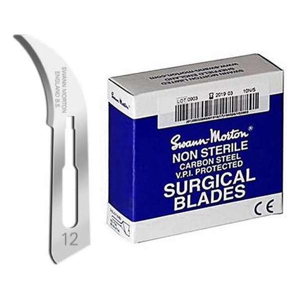 Swann Morton 0104 Scalpelmesje Chirurgie Mesjes - Non Steriel No.12