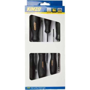 Kinzo Magnetische Schroevendraaiers | 6 stuks