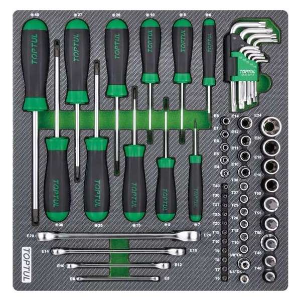 Inleg foam carbon torx assortiment