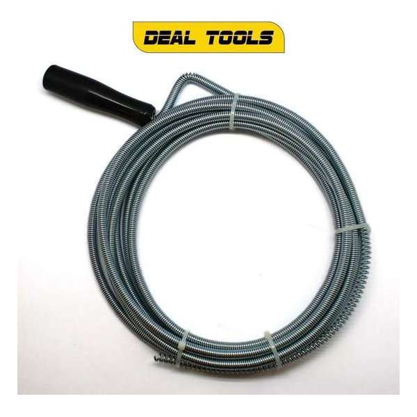 Deal Tools Heavy Duty Gootsteen Ontstoppingsveer 8mm | 10 Meter