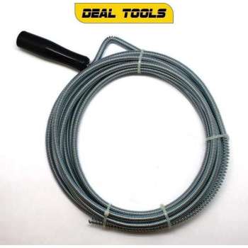 Deal Tools Heavy Duty Gootsteen Ontstoppingsveer 8mm | 5 Meter