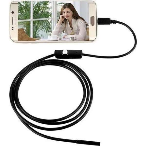 RRJ Endoscoop 2 meter - LED -  5mm / 7mm kop - Niet geschikt voor Iphone en IOS