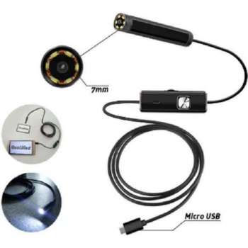 Mini endoscoop - Inspectiecamera 7mm lens / 1m kabel - USB - DisQounts