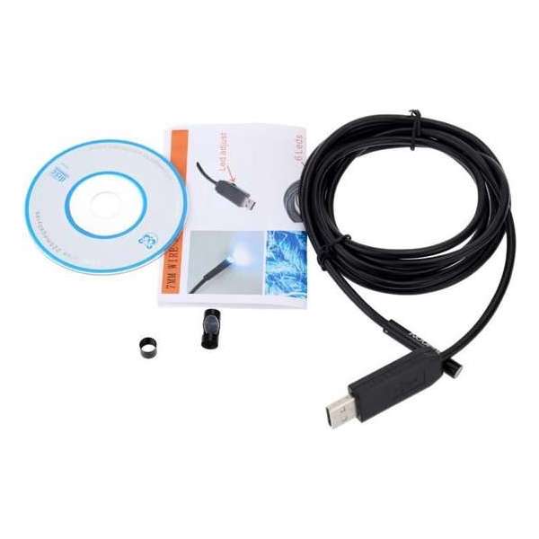 2 meter USB endoscoop Ø 7 mm met LED