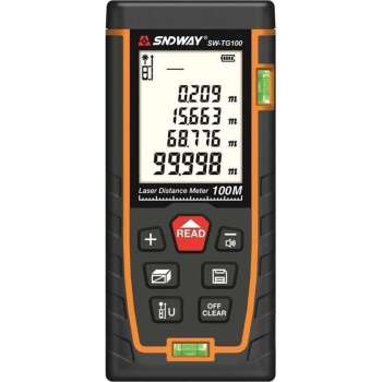 Sndway Professionele Laser Afstandsmeter - 50 meter bereik - Incl. batterijen